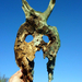 driftwood art-gladiator mask,devilhead by tamas kanya