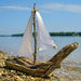 driftwood art-sailboat in hungary by tamas kanya