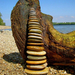 Driftwood and stone balance in hungary by tamas kanya
