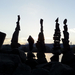 Stones balance silhouette in Hungary