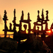 Land art in the sunset from Hungary by tamas kanya