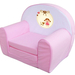 Pink baris kihajtható szivacs fotel gyerekeknek