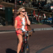 Biking in tooo short dress