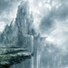 mountains castles fantasy art wizards artwork drawings 1920x1080