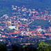 Pécs belvárosa Keszűből nézve