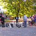 sakkozók a parkban
