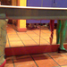 Asztal a Fonda San Miguel étterem női mosdójában