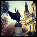 Batman szobor a Petőfi téren (2013)