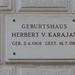 Salzburg, Gebursthaus Herbert v. Karajan, SzG3