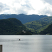 A Bled-i tó és kis szigete.