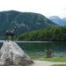 A Bohinj-i tó,-Szlovénia legnagyobb tava.