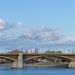 Margit-híd, sziget, felhők
