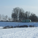 Batéi téli tájkép Credo busszal