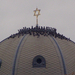 Esőváró galambok a Zsinagóga kupoláján