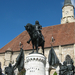 Kolozsvár, Mátyás király emlékmű és a Szent Mihály templom