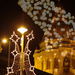 Bazilika karácsonyi fényekkel