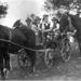 A szüreti hintó és a szüreti lovasok az 1950-es években.