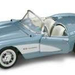 Yatming 1957 Chevrolet Corvette, Blue 1-24