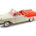 Yatming 1957 Oldmobile Super 88 Convertible White-Orange 1-18