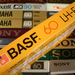 BASF LH-EI 60 Ger SM printed on the cassette shell RARE 1981 t