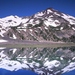 South Sister Mountain Reflection in Green Lakes, Three Sisters W