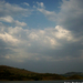 Esőfelhők a Bözödi tó felett. Erdély