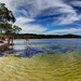 McKenzie tó partján készült panoráma a Fraser szigeten