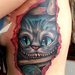 evil cat tattoo