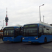 VanHool CNG-s buszok a Határ úti végállomáson
