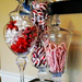 candy cane christmas table decor glass christmas table decor for