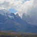 Torres del Paine Laguna Amarga felől belenagyítva
