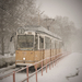 Tram in the snow