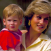 Princess Diana with Prince Harry in 1987