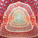 tool psychedelic artwork alex grey faces panoramic 1366x768 6131