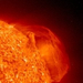Óriási eruptív protuberancia a SoHO űrobszervatórium EIT extrém 