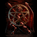 Devil Holding Pentagram Symbol