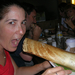 eating out at day 2 - Sue with a Dosa
