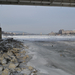 a híd alól, Duna, jég, hó