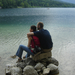 Zita és én a Bohinji tó partján