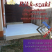 Rikk-szaki kerti faház betonlemezalap készítés 06-20-915-8893