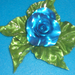Kék karamell rózsa