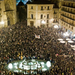Tűntetők 2001.11.01-én Valenciában a korrupció ellen