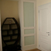 Single door with wardrobe.