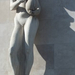 bp- deák tér korsós szobor