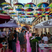 Lisbon - Rua Nova do Carvalho - szivárvány esernyők
