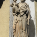 Szent Antal szobor az óvoda épületének oldalán