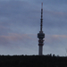 Pécs reggeli fényben a tv-torony