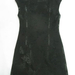 90802A-02  PRADA BLACK COTTON&POLYESTER&VELOUR DRESS SIZE 2 4 6(