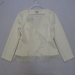 90723B-42 CHANEL WHITE COTTON JERSEY&SILK TOP SIZE 2 4 6 PRICE U