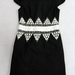 91009B-42  CHANEL BLACK WOOL DRESS SIZE 2 4 6 PRICE USD57